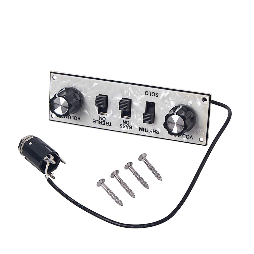 Alnicov Guitar Control Plate Prewired Telecaster Control Plate Guitar Circuit Board Przełączniki Gałki, do gitary Fd Tele Chrom
