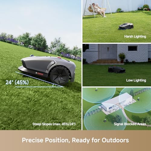 MOVA 600 Robotic Lawn Mower, UltraView Wire-Free Setup and Accurate Mapping Up to 600m², Smart Obstacle Avoidance, App Control, U-Shaped Cutting, Quiet Operation, Safety Alerts - Image 5