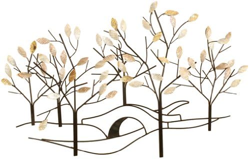 Skinmed Welcome Home Accents Tree Lined Street Cream Capiz Shell Wall Décor-L8