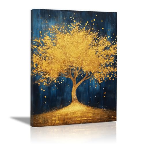 Tableau arbre de vie or étoilé CUDAOO décoration murale inspirante maison