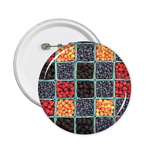 Cadeau de frais Berry Fruit Photo Nature joli badge pour anniversaire