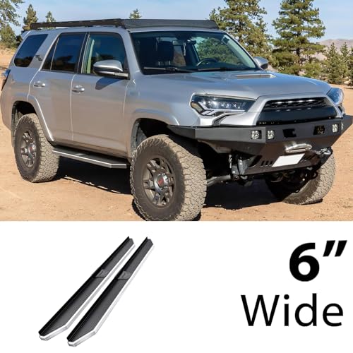 Estribos estilo plano 6'' pulidos para Toyota 4Runner miniatura 2