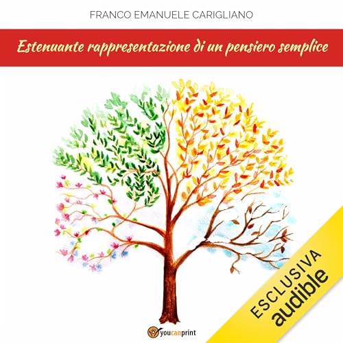 Page de couverture de Estenuante rappresentazione di un pensiero semplice