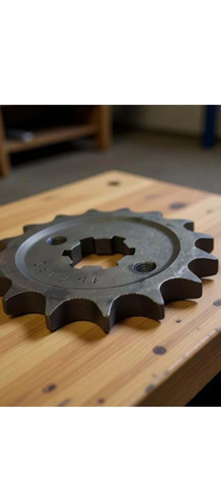 Front Sprocket, Steel, Motorcycle Drive Chain Sprocket, Black
