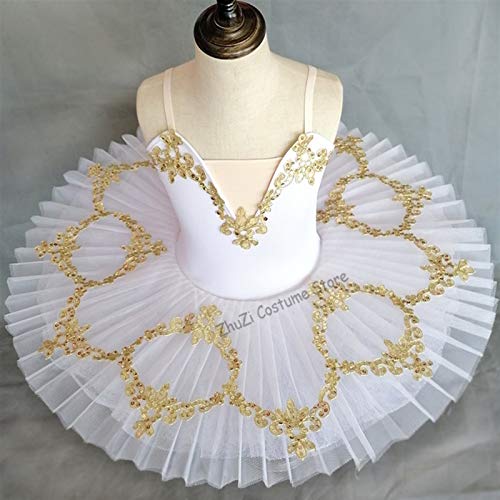 HAOKAN Costume da balletto professionale Classico Ballerina Balletto Tutu Per Bambino Ragazza Adulto Principessa Pancake Tutu Danza Balletto Vestito Ragazza