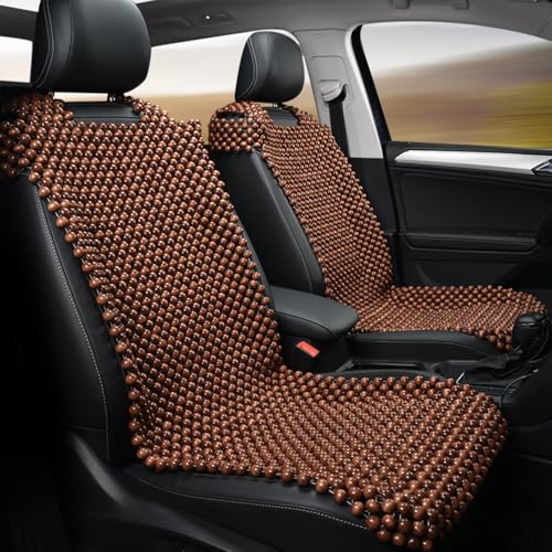 Natural Wood Bead Seat Covers Suitable, for Suzuki Reno 2004 2005 2006 2007 2008, Featuring Massage...