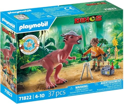 Playmobil | Dinos | Observation du Stygimoloch | Jeu de Dinosaures | Jouet d’Aventure pour Enfants de 4 Ans et Plus | 71822