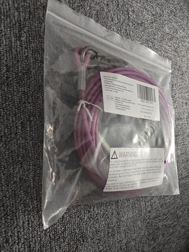 Tie Out Leinen für Hunde mit Stoßdämpfender Feder,lHofleine Leinen für Hunde(02-Lila,3M