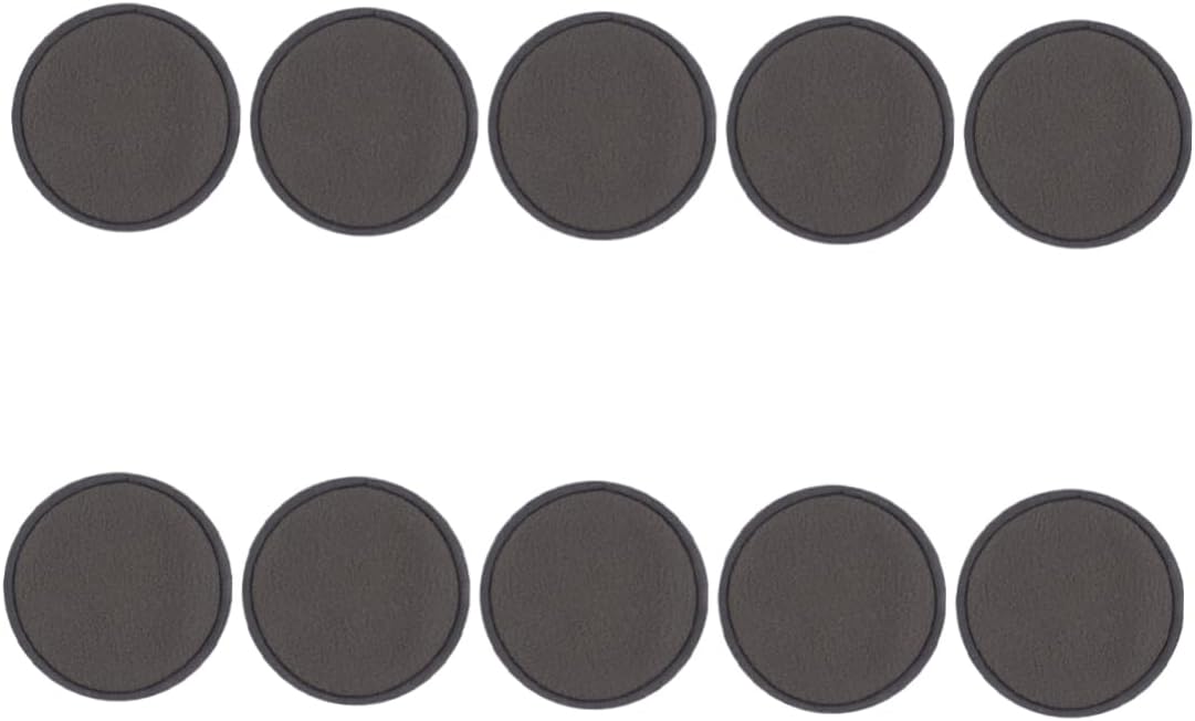 10pcs Bamboo Charcoal Makeup Removal Pads Face Cleansing Rounds Makeup Remover Pads Powder Puff Washable Reusable Soft Facial Cleaning