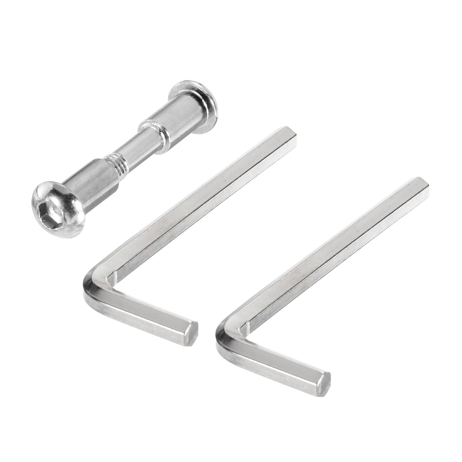 PATIKIL Fixed Bolt Screw, 1 Set Folding Shaft Locking Screw Folding Place Fixed Bolt Replacement Parts Compatible for M365 Electric Scooters, Silver