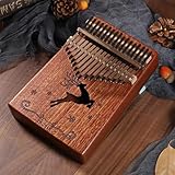 Kalimba thumb piano 17 key - piano de dedo portátil com martelo de