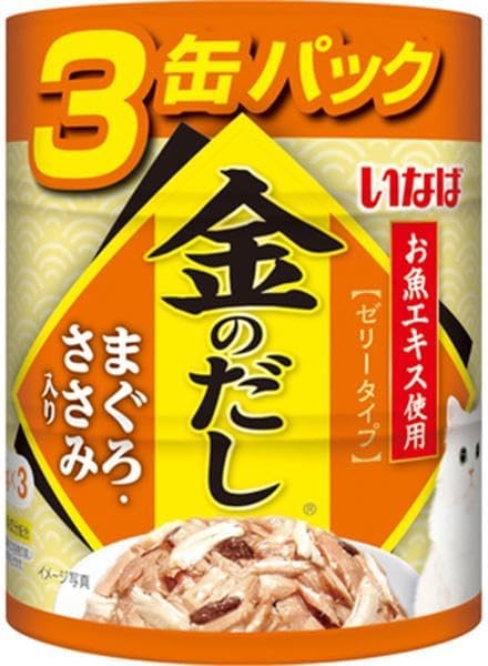 いなば 金のだし まぐろ・ささみ入り （65g&times;3缶パック）&times;24コ