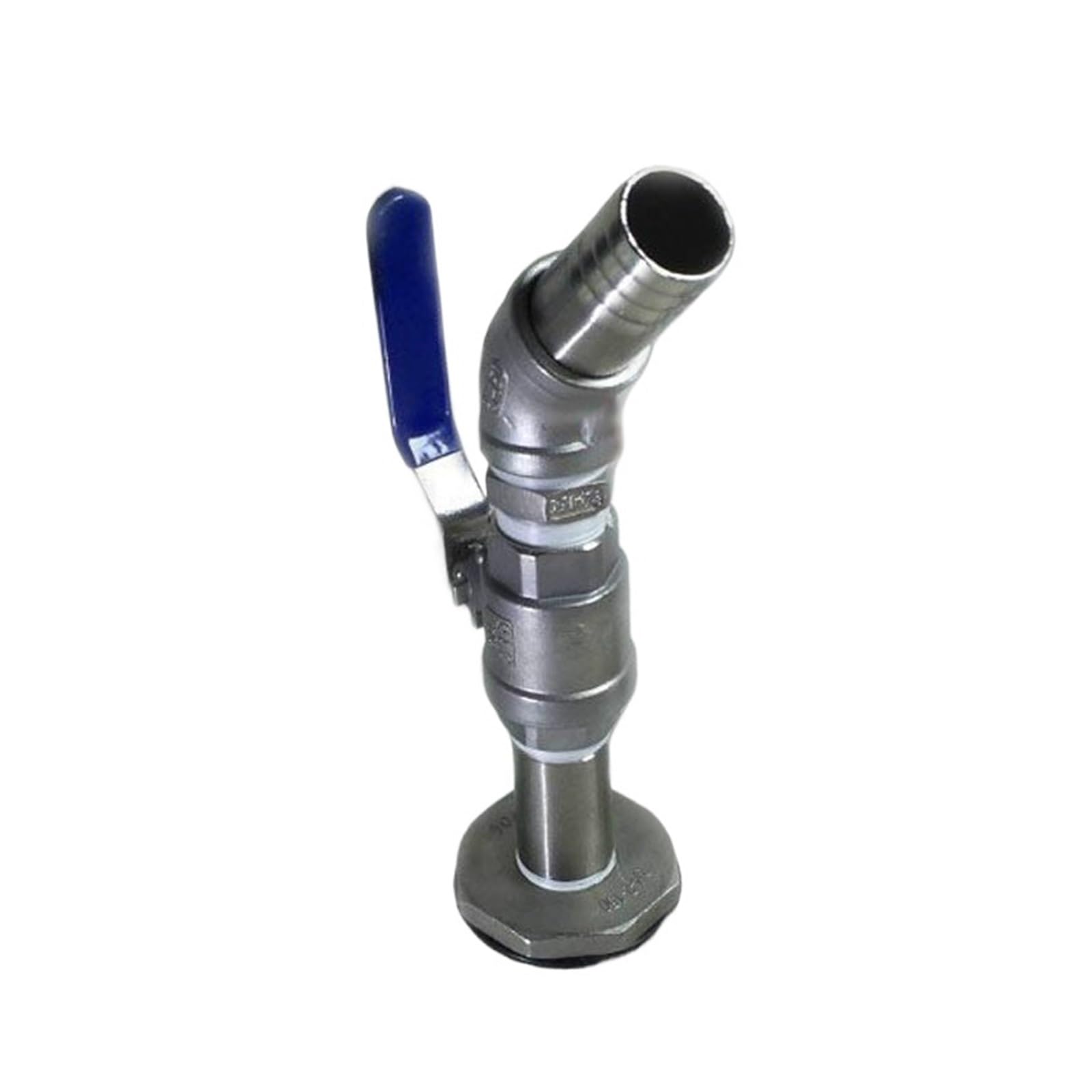 UWUKCJOKQ 1pc Oil for iron oil drum kitchen industry chemical drain barrel faucet ball 45 degree Stainless steel