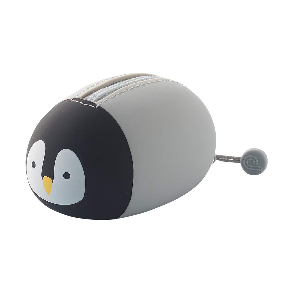 LIHITLAB PuniLabo Mini Zipper Pouch, Horizontal, 2.2" x 2.7", Penguin (A7780-10), Small: 2.2" × 2.7\ — image 1