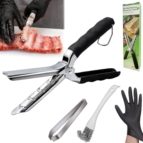 Kit para retirar membrana de costillas acero inoxidable miniatura 1