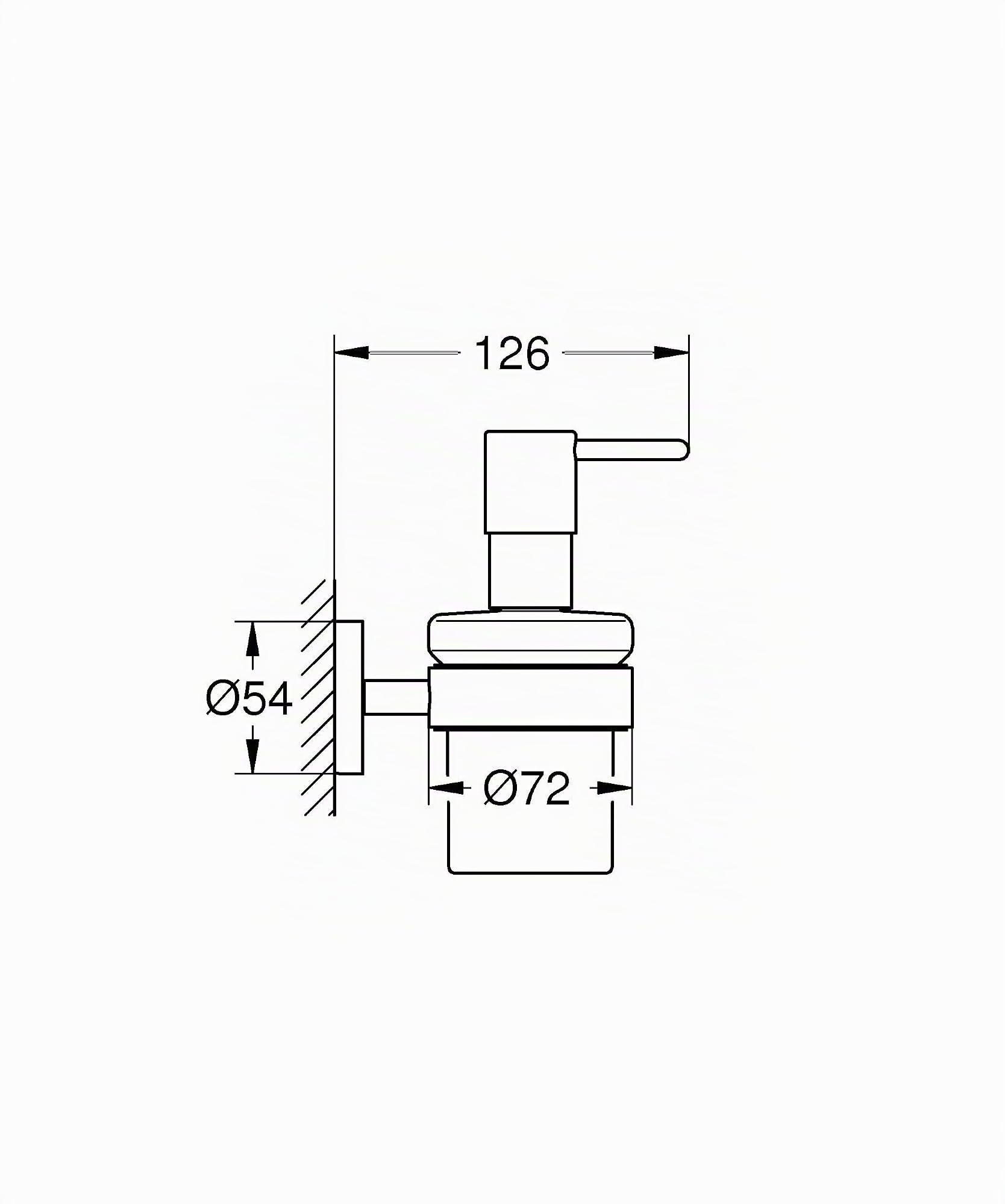 GROHE Start Quickfix, Dispensador de jabón con Soporte Mural 160ml, Negro Mate 411952430