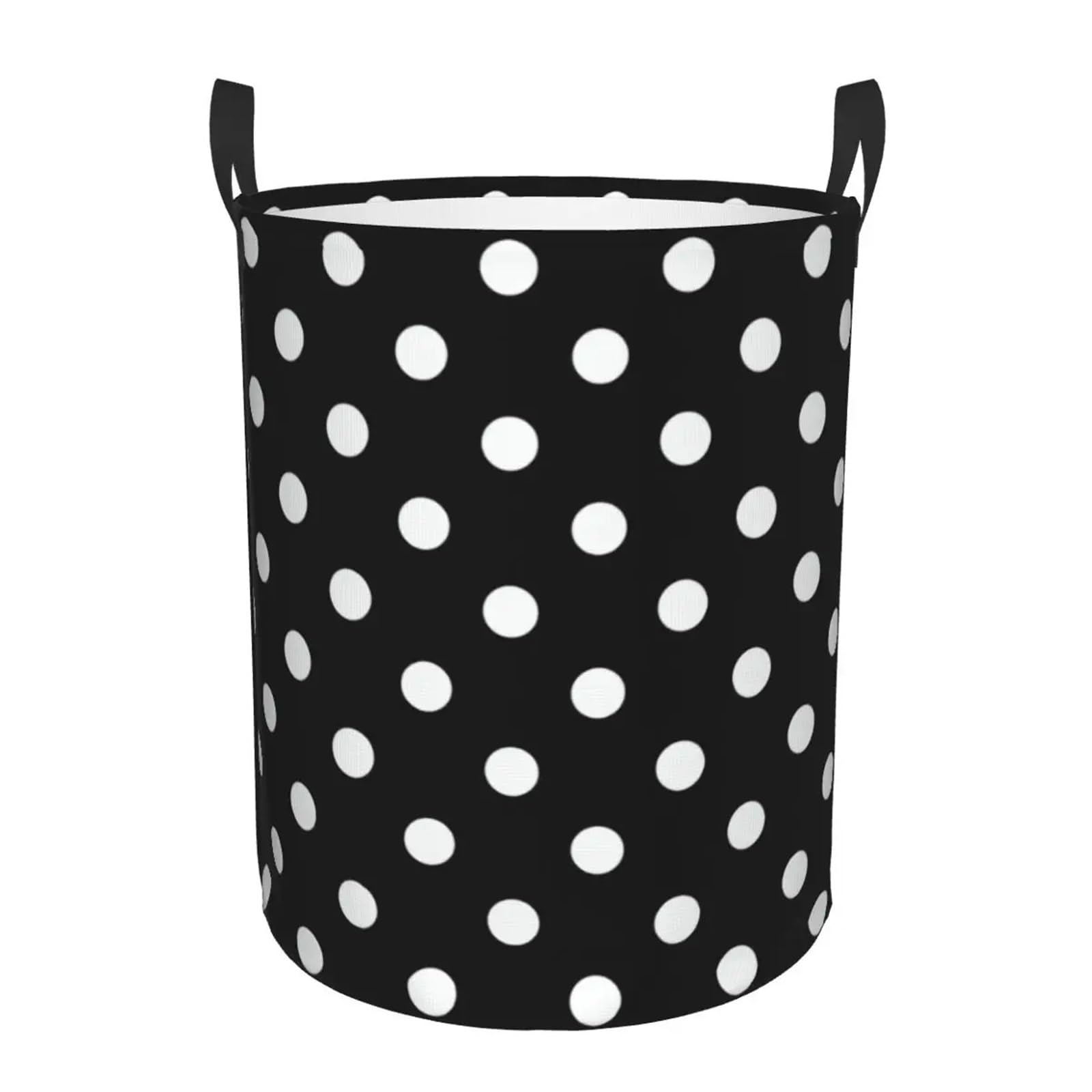 Fabric laundry hamper Polka Dots Pattern Laundry Basket Foldable Clothes Hamper Storage Bin for Family(Color14,50x40 cm)