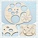 AHANDMAKER 2Pcs Zervikale Dilatation Bord Und Hebamme Fetal mit Zoll-Skala Position Werkzeug Zervikale Dilatation Diagramm Geburt Diagramm Zervixdilatationsrad Für Geburtsvorbereitungskurse