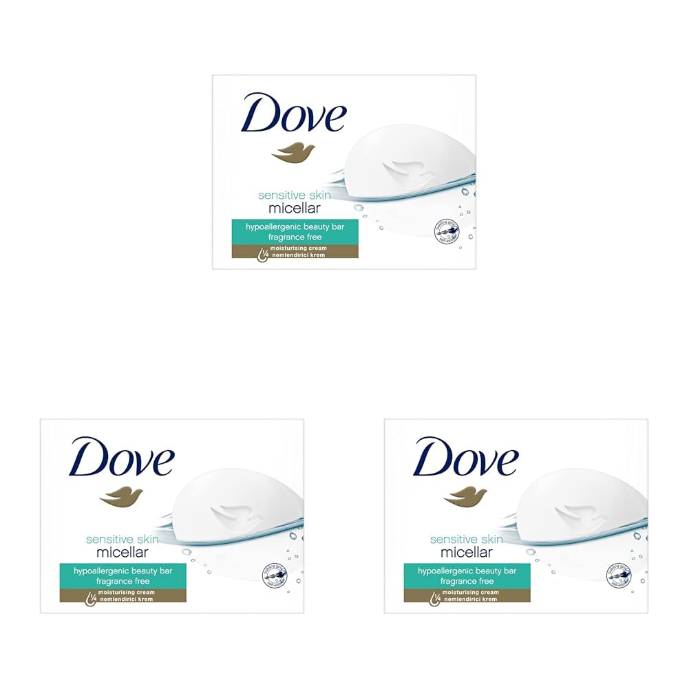 Dove Beauty Cream Bar Sensitive Skin Nemlendirici Krem 90 g 3lü paket