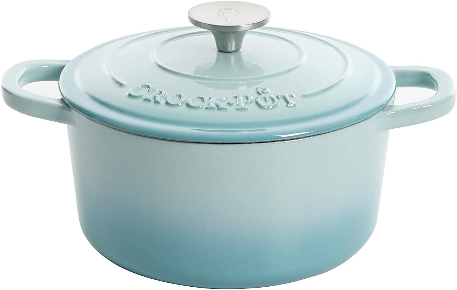 Crock-Pot Artisan Round Enameled Cast Iron Dutch Oven, 7-Quart, Blush Pink