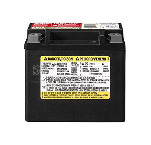 Acdelco aux12 professional automotive agm jis 12bs battery