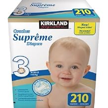 Kirkland Signature Supreme Diapers Size 3 Total Counts 210