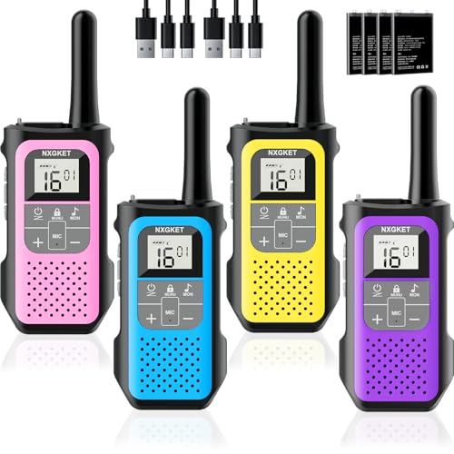 Walkie Talkie Niños Bateria Recargable Alcance Marca NXGKET