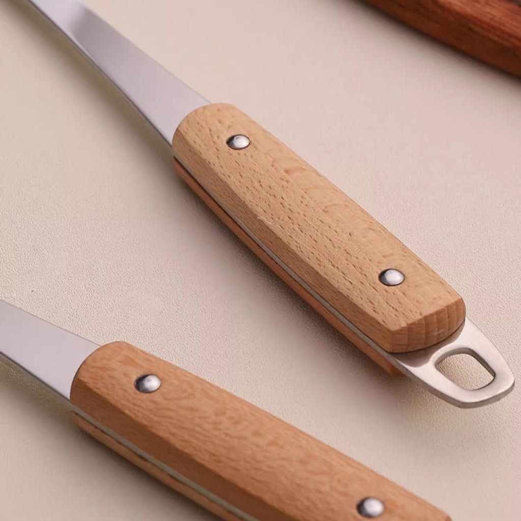 Cooking Tool Set Cookware Kitchen Utensils Non-stick Soup Ladle Spatula Steel Handle With Holder