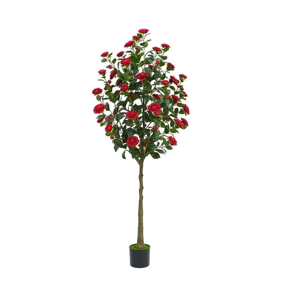 Kx9Lb8d Faux floor plant Fake Plants Indoor 180cm Potted Plant Artificial Decor with Pot for Home Office Kitchen Farmhouse