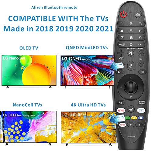 Universal Lg Magic Remote Control For Smart Tv Mr21Ga Mr20Ga Mr19Ba Akb75855501 With Pointer, Voice And Mouse, Netflix And Prime Video Hot Keys, Google/Alexa Voice Function #TOP1