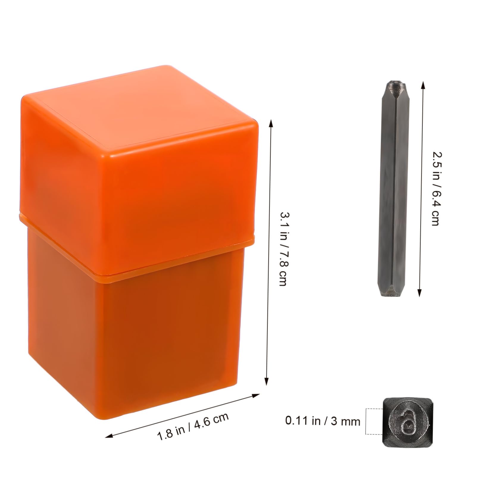 Housoutil 1 Set Set di Timbri in Acciaio Francobolli per Timbratura Premere Nome Alfabeto Timbro di Lettera Numero Costume Mestiere Punch Creazione Timbro Numerico Acciaio al Carbonio