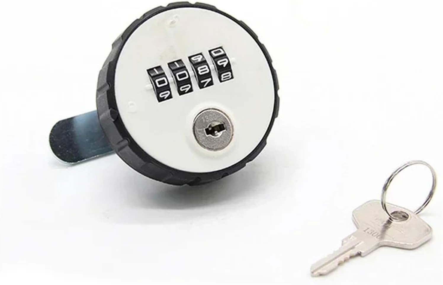 Combination Cabinet Cam Lock 4 Digit Keyless for Drawer Door Gym School Locker with Key MS513 1Pcs(L 26mm 1PCS)