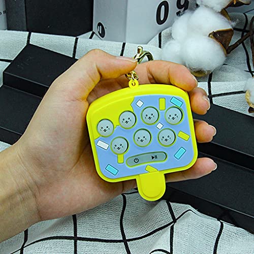 Mini console de blocos de cores desenho animado para hamster Game Machine chaveiro bolsa decoração a