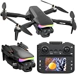 Drone with 1080P Camera for Adults,LED Colorful Light FPV Drone,Camera Drones Outdoor for Beginners,Modular Battery