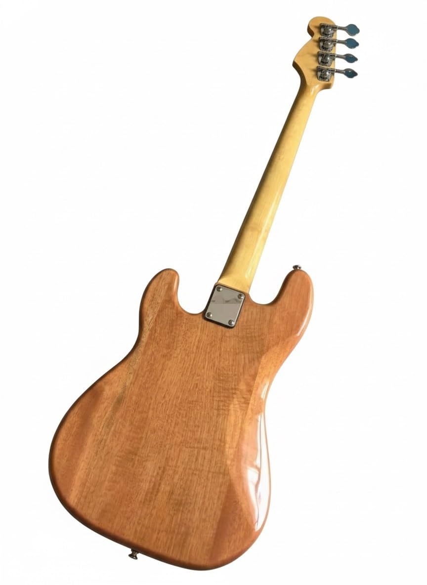 Gitara basowa bezprogowa, korpus z litego mahoniu, podstrunnica palisandru, przetworniki PJ, 4 struny, drewno naturalne