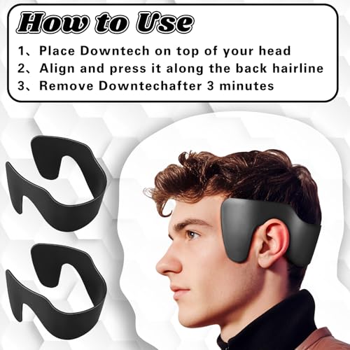 2 herramientas para peinar cabello lateral masculino sin calor miniatura 4