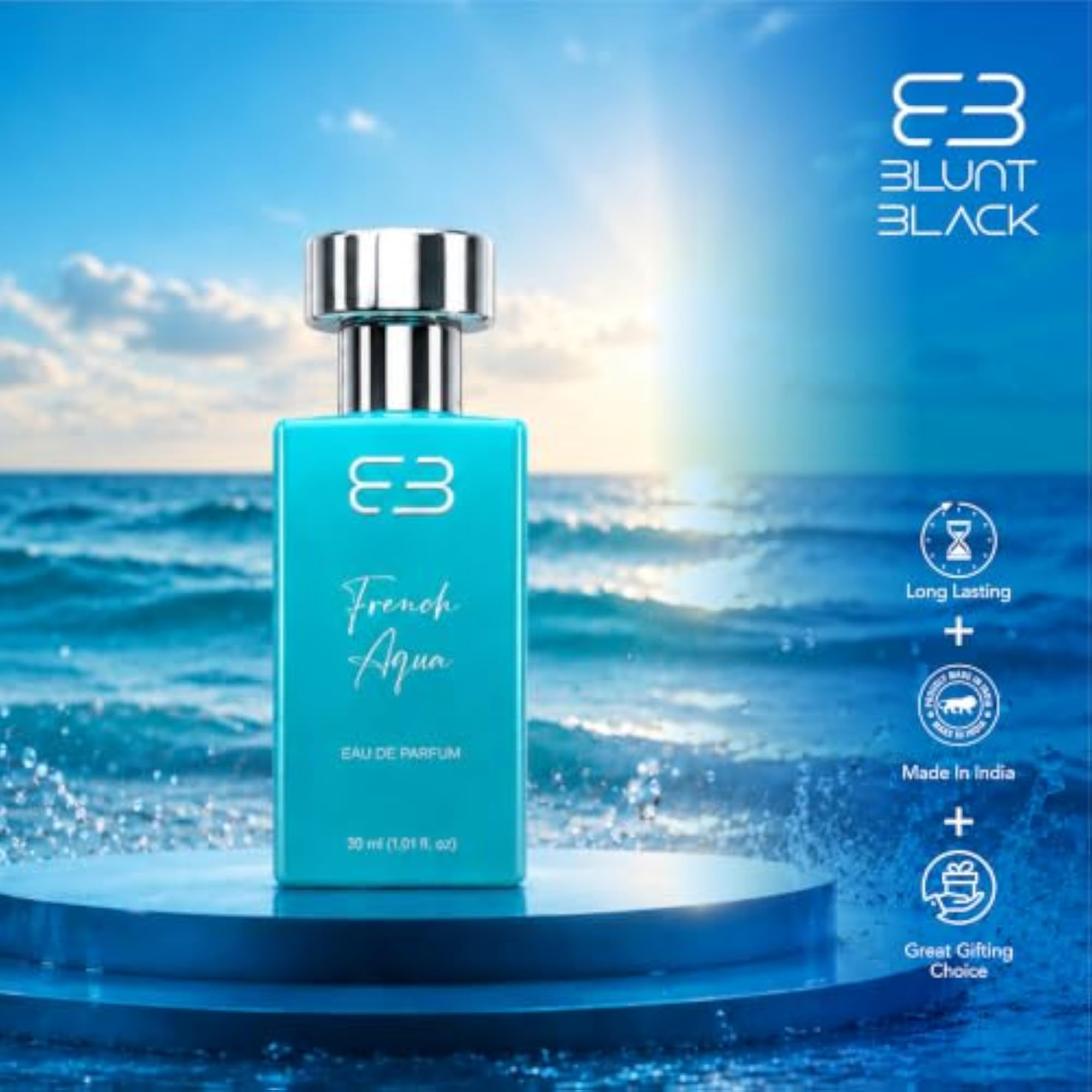 French Aqua Eau De Parfum for Men & Women, 30ml