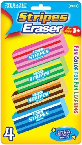 Bazic Fashion Eraser - 4/Pack 72 pcs SKU# 759280MA