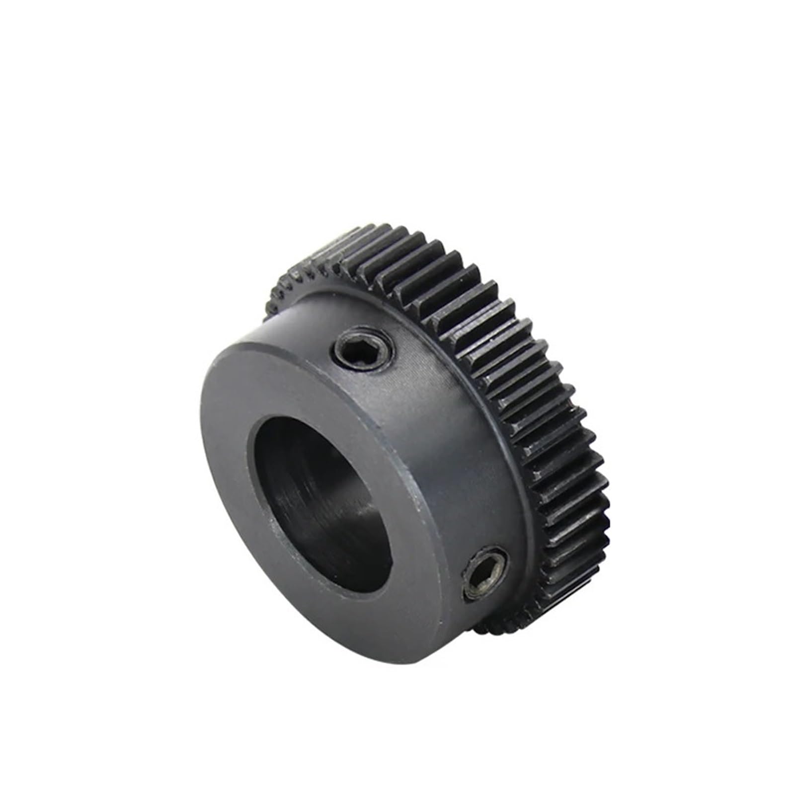 Bevel Gear Pinion Hardware Mechanical Worm Gear 0.5M-48T/50T Bore Size 6/8/10/12mm Mini Gear Wheel Carbon Steel Blackening Teeth Height 5mm Transmission Parts(0.5M - 48 Teeth-10mm)