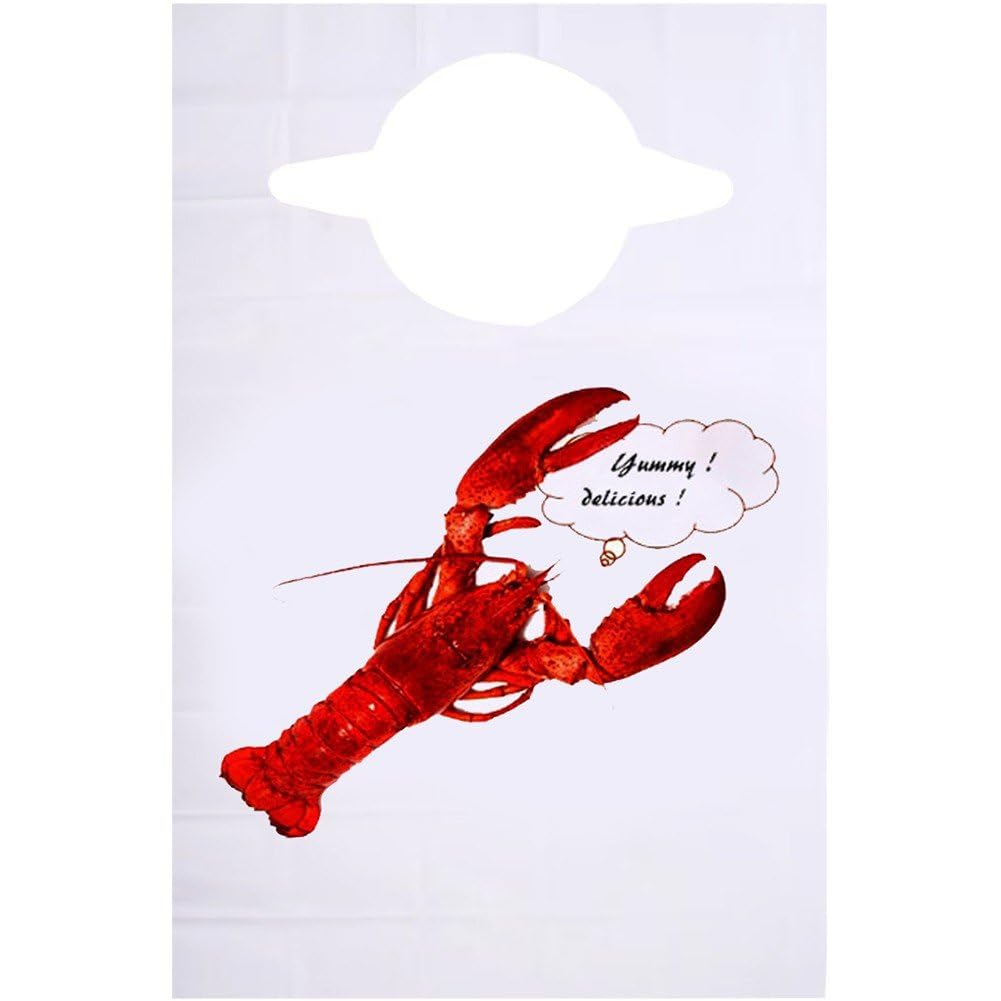 Lot de 100 Tabliers Imperméables pour Hot Pot, Anti-Huile, Portables, pour Barbecue, pour Restaurant, pour Écrevisses, Fruits De Mer