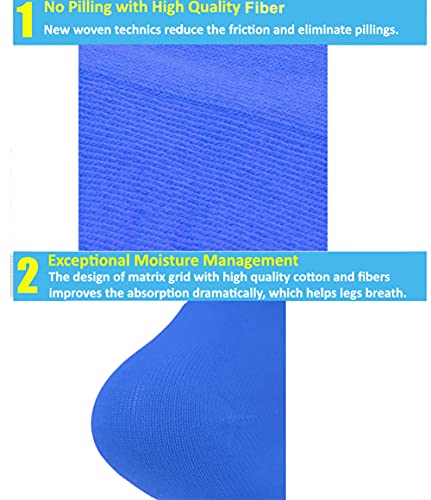 ZENDA Kids Soccer Socks 4 Pack Boys Girls Cotton Team Socks Teens Children Soccer Socks3