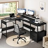 DWVO L Shaped Desk with Lift...