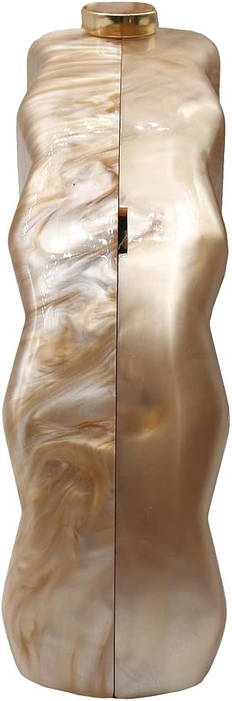 Women Fan Shell Acrylic Clutch Purse Marble Evening Bag Unique Handbag Cute Shell Clutch Wedding Purse for Party - Image 5