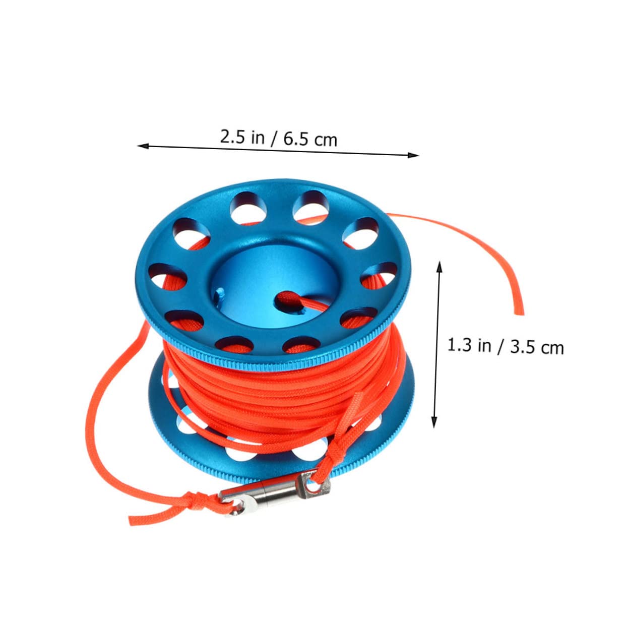 WHAMVOX Scuba Diving Anti-Winder Diving Reel Spool Finger Reel for Snorkeling Buoy Spool