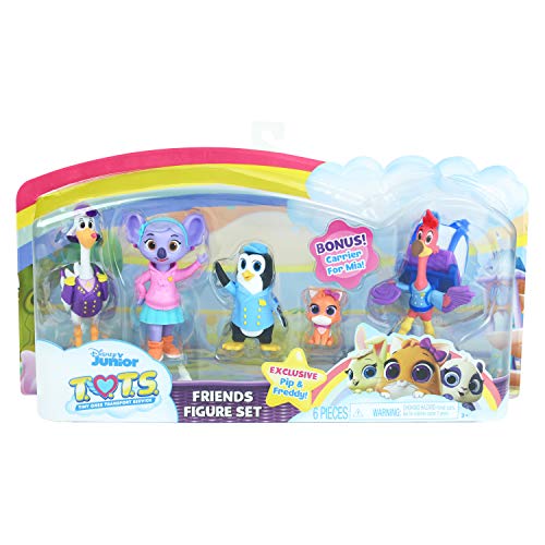 Just Play Disney Junior T.o.t.s. Collectible Figure Set, 6 Pieces, Additional Figurines For Tots Playsets #TOP6