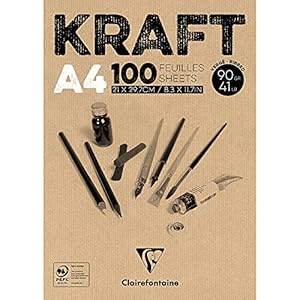 Clairefontaine Kraftpapier Block 96545C, 100 Blatt