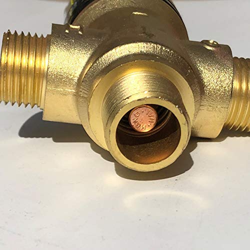 Thermostatic Mixing Valve With 1/2 Npt Male Connections,Water Temperature Control Valve,Solid Brass #TOP3