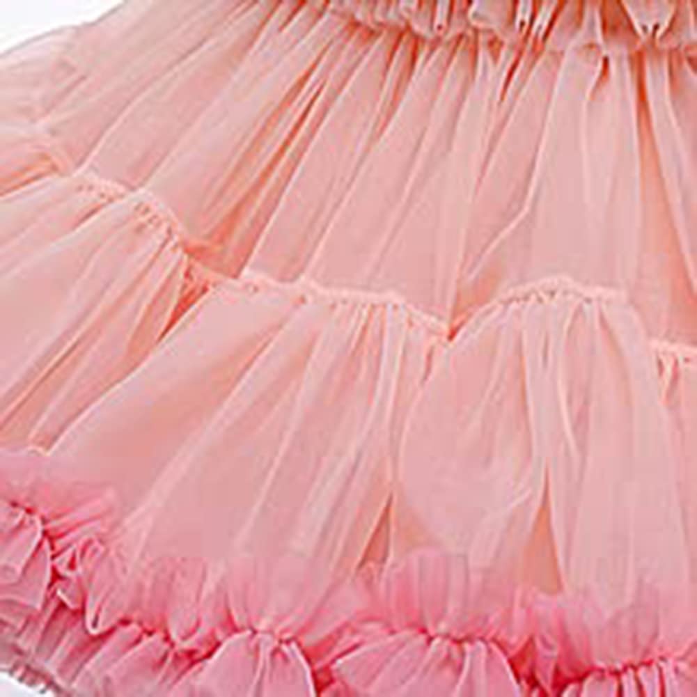Abito Tutu per Bambina Abito da Balletto in Tulle di Pizzo per Bambini Gonna da Balletto per Feste di Compleanno Abito da Sposa da Spiaggia