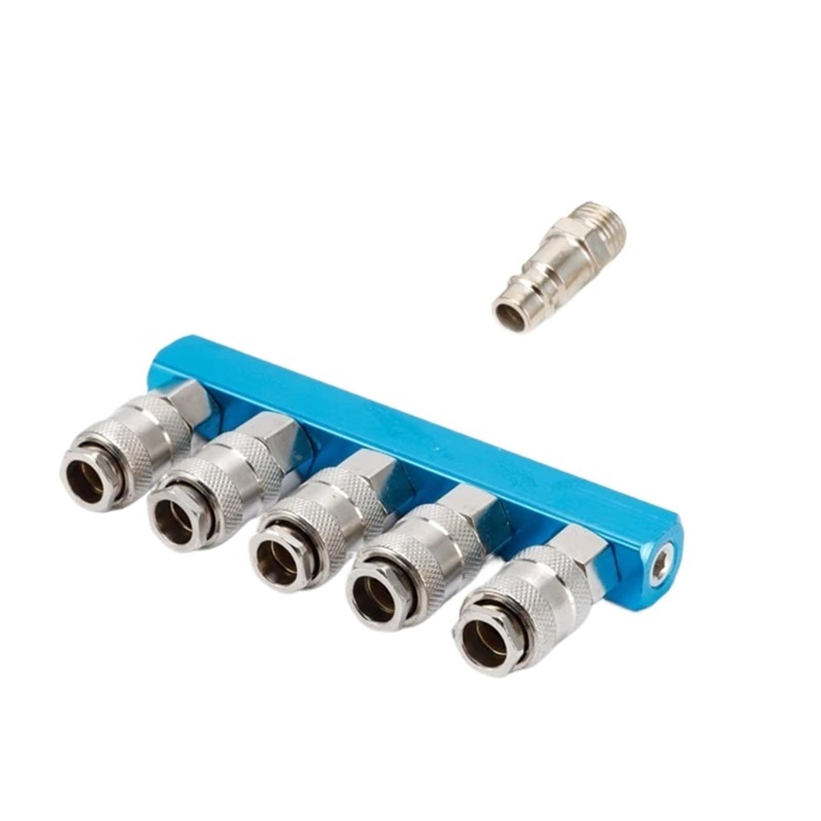 LIUCH EU Compressed Coupling Air Compressor Accessories 1/4''Quick Couplers Hose Gas Distributor Manifold Pneumatic Connector Release(SML-5 w PM20)