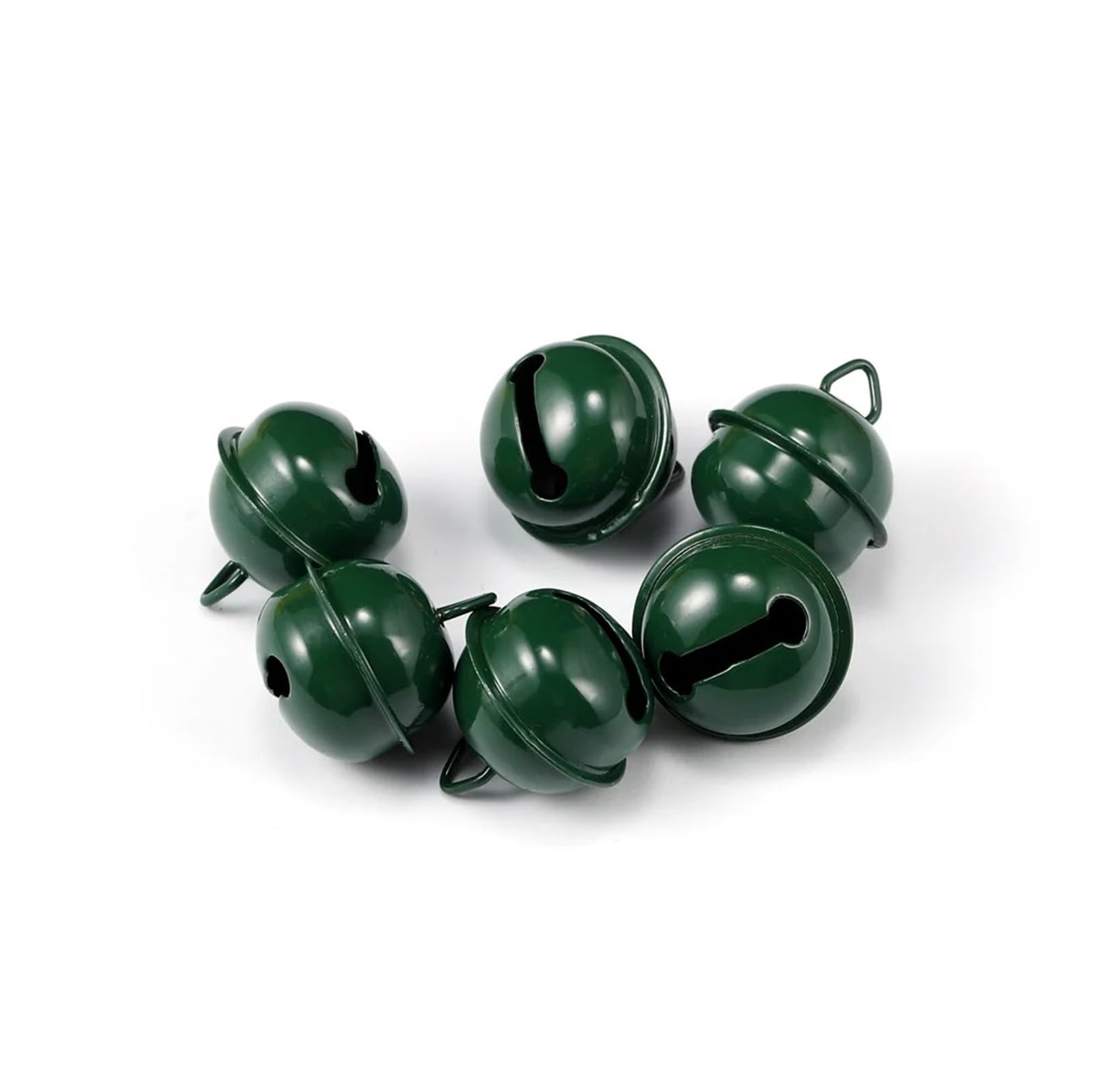Christmas Bells 10Pcs Jingle Bells Aluminum Loose Beads Christmas Bell Pet Charm Festival Party Decoration Craft Accessories for Festival And Party Holiday Decorations